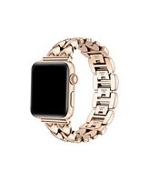 Posh Tech Women's Crush Stainless Steel Band with Hearts for Apple Watch 38mm, 40mm