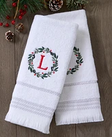 Skl Home Wreath Monogram Cotton Hand Towel, 16" x 26"
