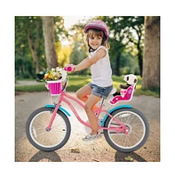 Vebreda Kids Bicycle with Training Wheels and Basket for Boys and Girls Age 3-9 Years-18 inches