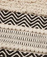 Ink+Ivy Asher Woven Texture Stripe Bath Rug