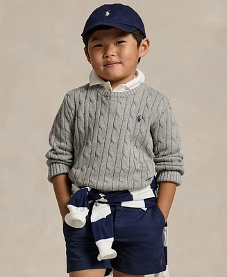 Polo Ralph Lauren Toddler and Little Boys Cable-Knit Cotton Sweater