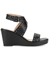 Sun + Stone Women's Emiee Studded Strappy Wedge Sandals, Created for Macy's