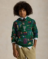 Polo Ralph Lauren Big Boys Fleece Graphic Hoodie Sweatshirt