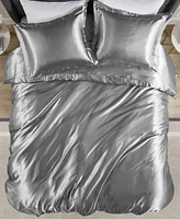 Madison Park Essentials Satin Luxury 4-Pc. Comforter Set, Full/Queen