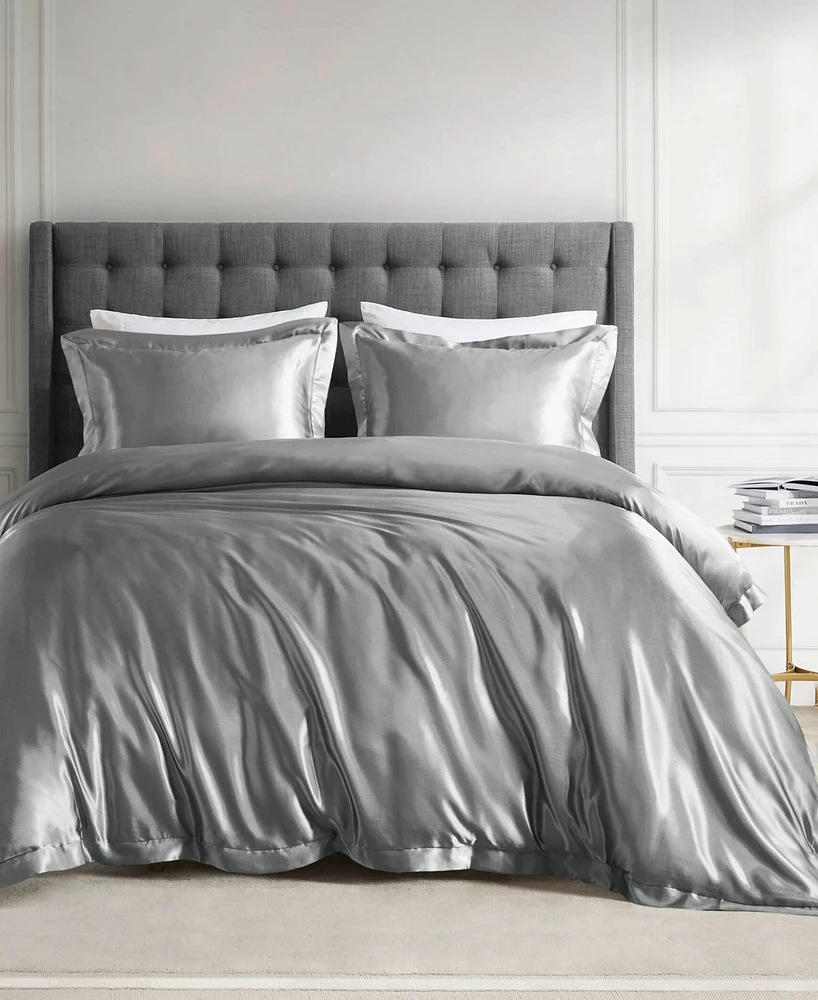 Madison Park Essentials Satin Luxury 4-Pc. Comforter Set, Full/Queen