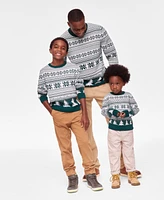 Holiday Lane Men's Fair Isle Crewneck Sweater, Created for Macy's