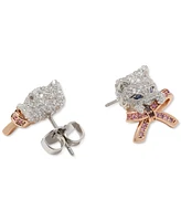 Kate Spade New York Two-Tone Pave & Stone Pawlina Stud Earrings