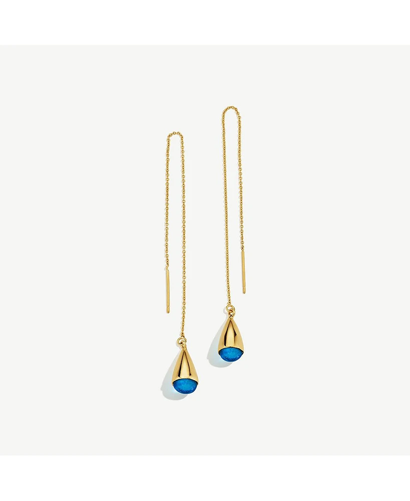 Soko Glass Dash Chain Threader Earrings