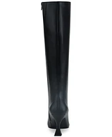 Jeffrey Campbell Check-Mate Snip-Toe Knee-High Dress Boots