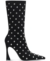 Jeffrey Campbell Fancy-u Mid-Shaft Studded Dress Booties