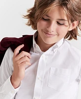 Tommy Hilfiger Big Boys Front Pocket Pinpoint Oxford Shirt