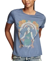 Lucky Brand Women's Embroidered Virgo Crewneck T-Shirt