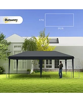 Streamdale Furniture Pop-Up Canopy: 10x20, Heavy Duty, Outdoor Shelter w/ Carry Bag