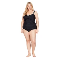 Avenue Plus Size Twist Tankini Top