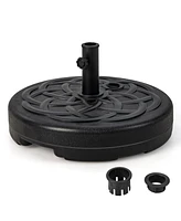 Skonyon 22 Inch Fillable Heavy-Duty Round Patio Umbrella Base Stand