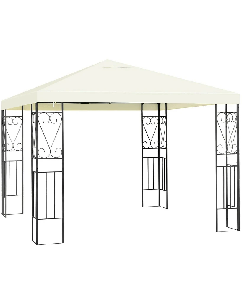 Skonyon 10 x 10 Feet Patio Gazebo Canopy Tent Garden Shelter