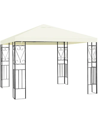 Skonyon 10 x 10 Feet Patio Gazebo Canopy Tent Garden Shelter