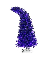 Skonyon 7 Feet Pre-Lit Halloween Tree 8 Flash Modes with 400 Lights