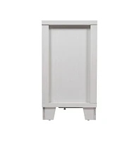 Merrick Lane Samson Three-Drawer Engineered Wood Buffet Sideboard Cabinet With Three Tempered Glass Doors For Dining Room/Kitchen