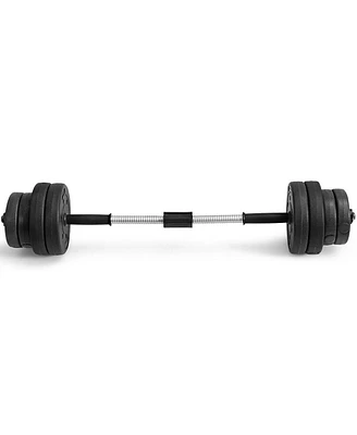 Skonyon 66 Lbs Fitness Dumbbell Weight Set with Adjustable Weight Plates and Handle