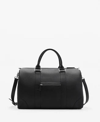 Mango Men's Patent Leather-Effect Bowling Bag