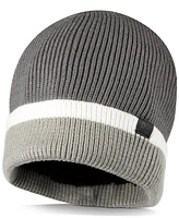 Kenneth Cole Reaction Men's Brushed Stripe Beanie & Scarf Set