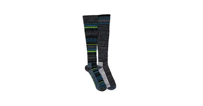 Muk Luks Men's Compression Socks (2 Pair Pack