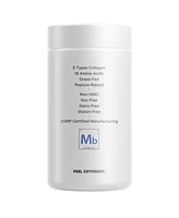 Multi Collagen Beauty Night Capsules - Magnesium, 5-htp, L-Theanine, Melatonin Supplement - 5 Types Collagen - Grass Fed Hydrolyzed Collagen Pills