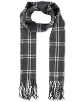 Levi's Men's Logo Beanie & Windowpane Scarf Set