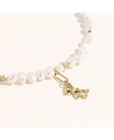 18K Gold Plated & Freshwater Pearls Help Me Sully Necklace