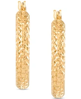 2-Pc. Set Textured Small Hoop Earrings in 14k Gold-Plated Sterling Silver