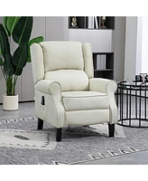 Vibration Massage Recliner Sofa with Heat and Footrest