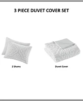 Madison Park Everly Woven Medallion 3-Pc. Duvet Cover Set