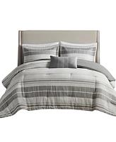 Madison Park Rhodes Stripe 4-Pc. Comforter Set