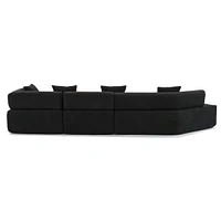 Streamdale Furniture Modern Minimalist Boucle L-Shape Sofa, Foam-Filled, Assembly-Free