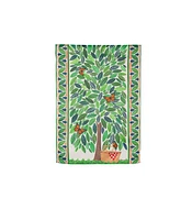 Evergreen Garden Flag 4 Season Trees Suede, Set of 4 Double Sided Indoor Outdoor Decor 18" x 12.5"