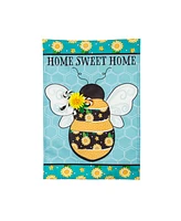 Evergreen Home Sweet Home Bee Linen Garden Flag