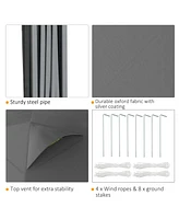 Pop-Up Canopy Tent with Adjustable Height