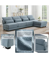 Streamdale Furniture Oversized 5-Seat L-Shaped Sectional Sofa with Reversible Chaise