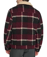 Levi's Men's Plaid Full-Zip Depot Jacket with Fleece Collar