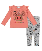 CoComelon Toddler Girls Jj Cody Nina T-Shirt and Leggings Outfit Set to