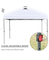 Pop Up Canopy Tent | 10'x10' Instant Sun Shelter with Adjustable Height