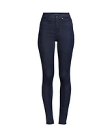 Lands' End Women's High Rise Stretch Denim Skinny Jeans