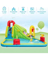 Costway Inflatable Water Slide Kids Bounce House w/480w Blower