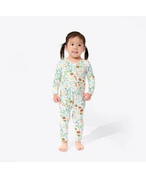 Bellabu Bear Baby Unisex Summer Floral Convertible Footie