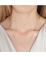 The Lovery Disco Link Chain Necklace 14K Yellow Gold