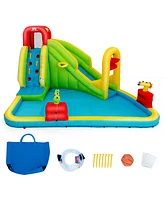 Costway Inflatable Water Slide Kids Bounce House Without Blower
