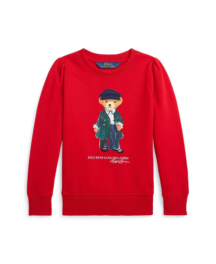 Polo Ralph Lauren Toddler and Little Girls Bear Fleece Sweatshirt