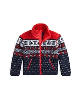 Polo Ralph Lauren Toddler and Little Girls Fair Isle Teddy Fleece Sweatshirt