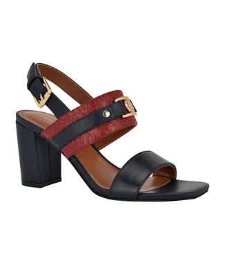 Tommy Hilfiger Women's Sylvier Block Heel Sandals